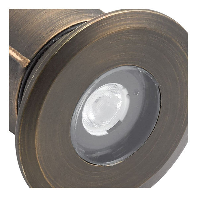 15490CBR - Mini Recessed Hardscape Light - 12v, Centennial Brass, MR8