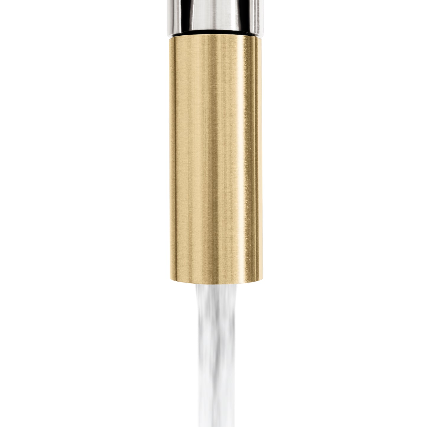 SRA-KF-ZBNCB - Autograph Edition Sierra Pull Down Spring Single Handle Kitchen Faucet in Brushed Nickel and Champagne Bronze