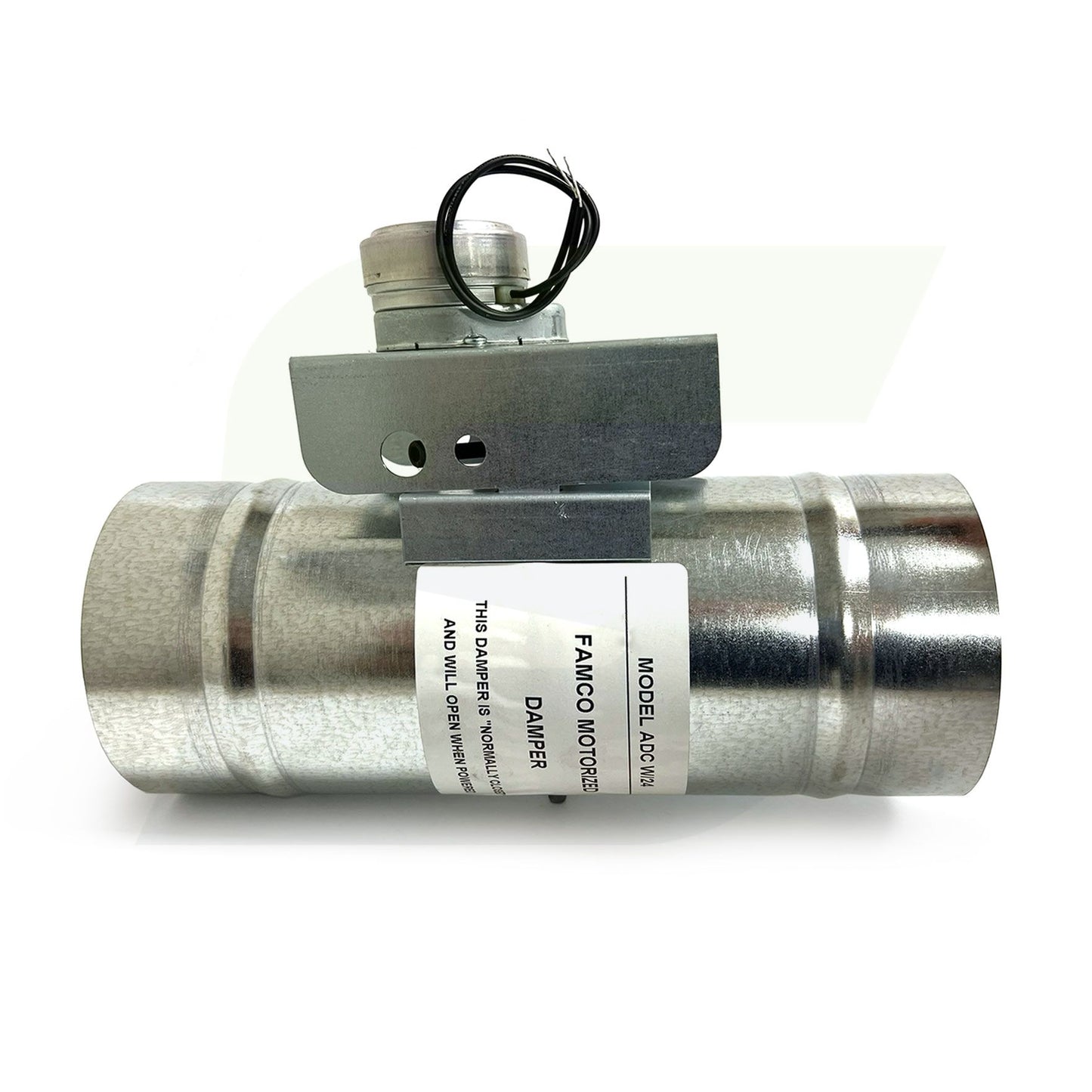 ADC624 - 6" Round Motorized Damper - Normally Closed - 28 Gauge