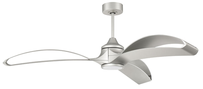 BDX60PN3 - Bandeaux 60" 3 Blade Indoor Outdoor Ceiling Fan with Light Kit - Painted Nickel