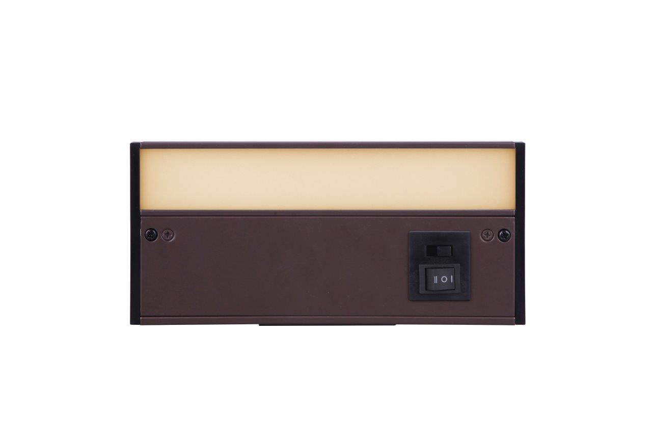CUC3008-BZ-LED - 3CCT Under Cabinet Light Bars 1 Light 3.63" Wide Under Cabinet Light Bar - Bronze