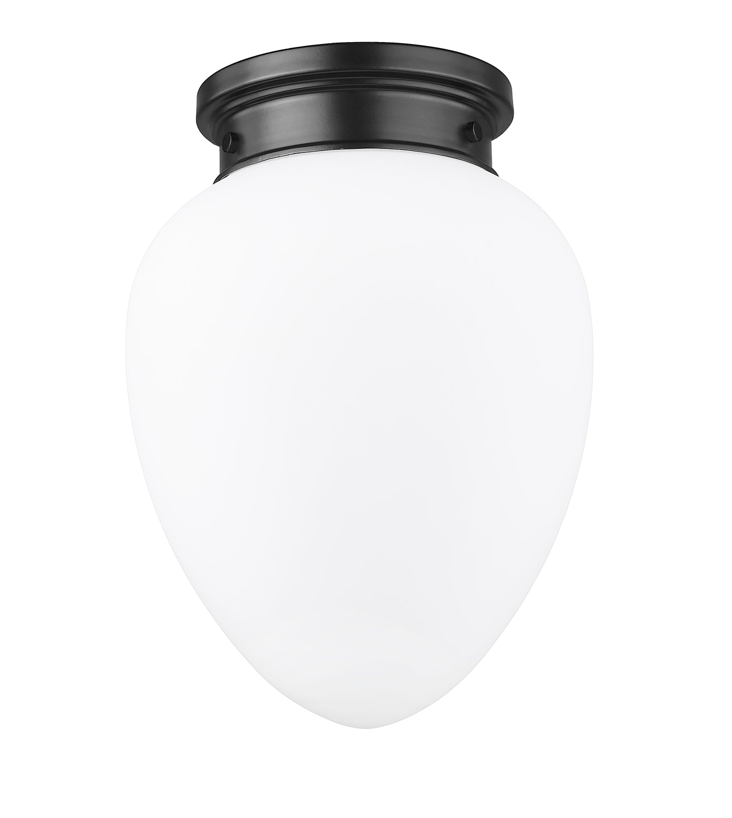 1945F9-MB - Gideon 1 Light Flush 10" Mount - Matte Black