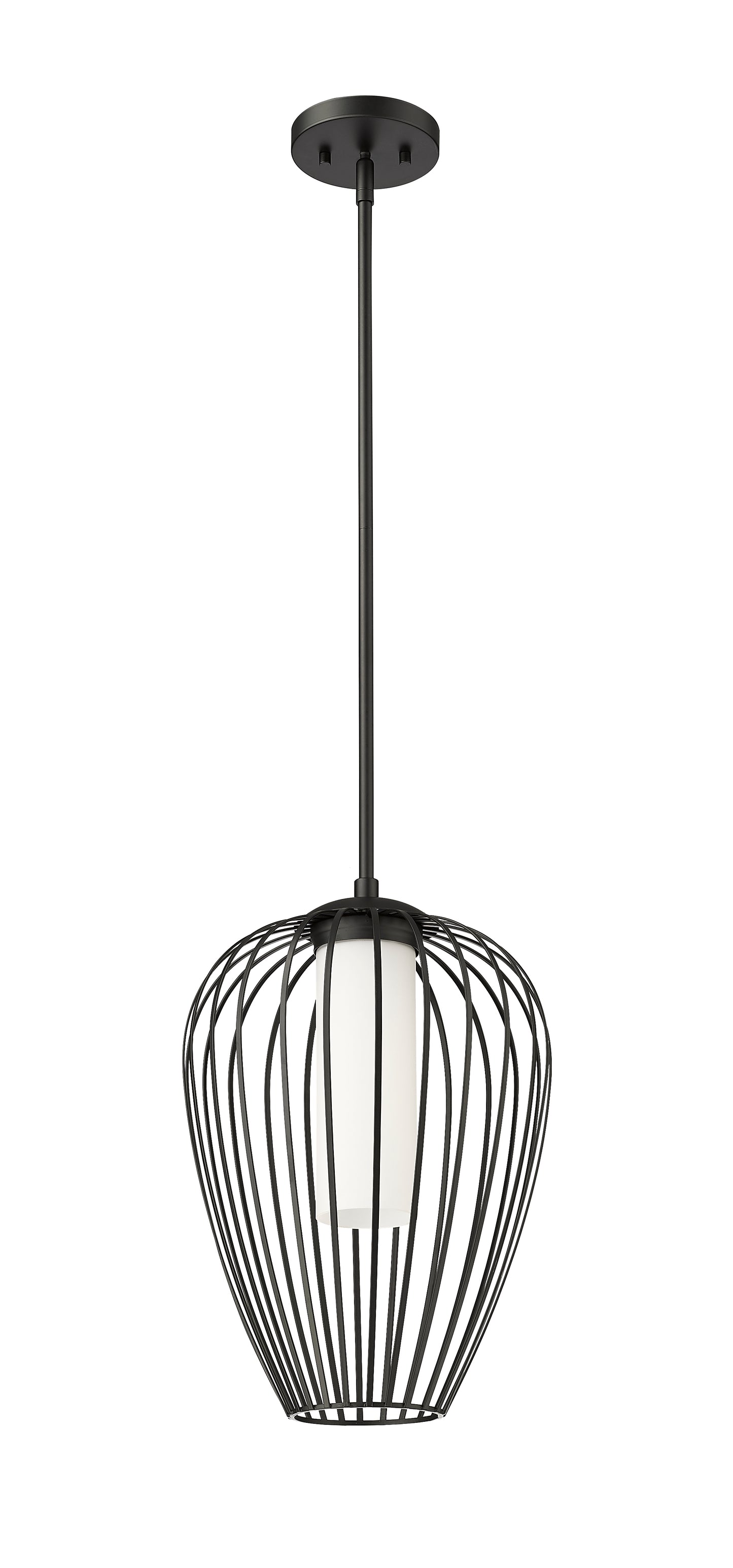 7507-12MB - Savanti 1 Light 12" Pendant - Matte Black