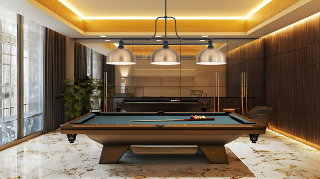 725-3MB-D13HBR - Melange 3 Light 52" Billiard - Matte Black