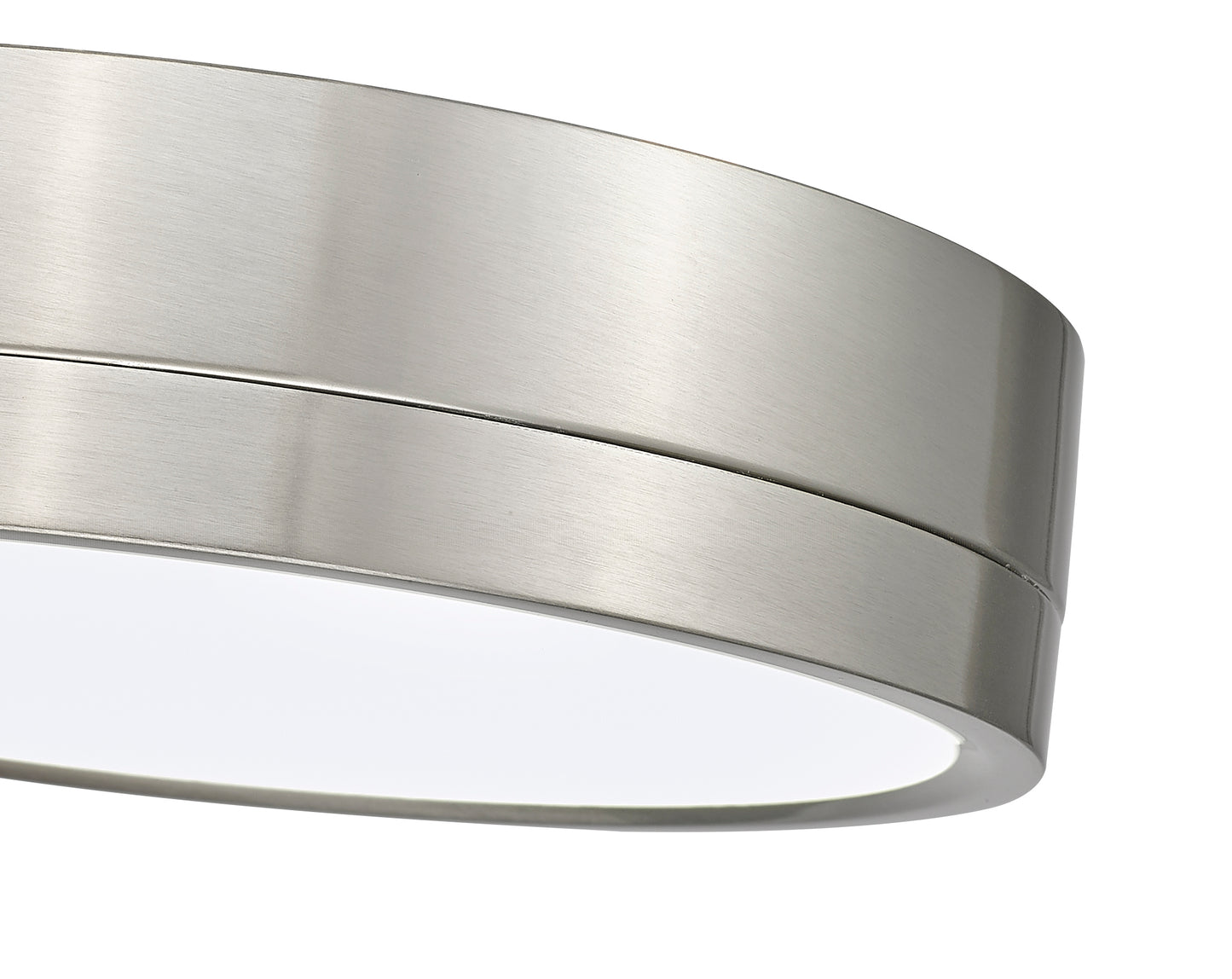 1006F12-BN-LED - Algar 1 Light Flush 12" Mount - Brushed Nickel