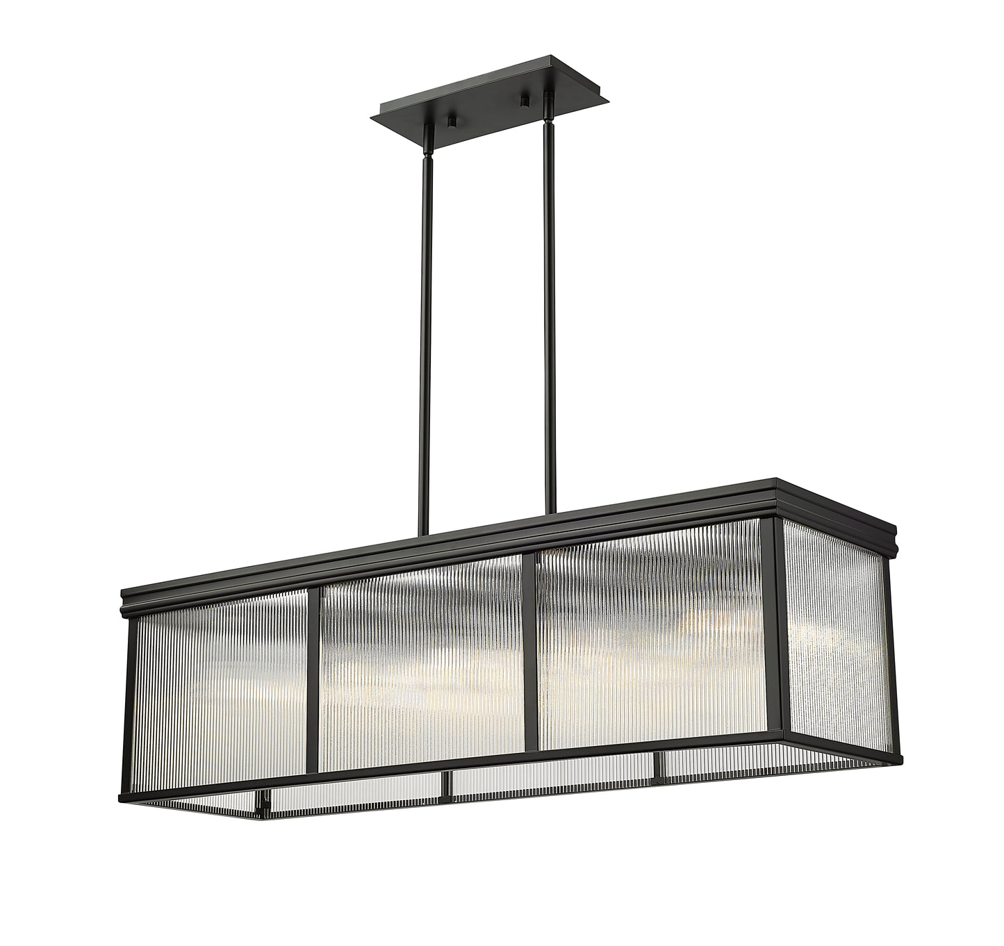 7504-42L-MB - Carnaby 10 Light 12" Pendant - Matte Black