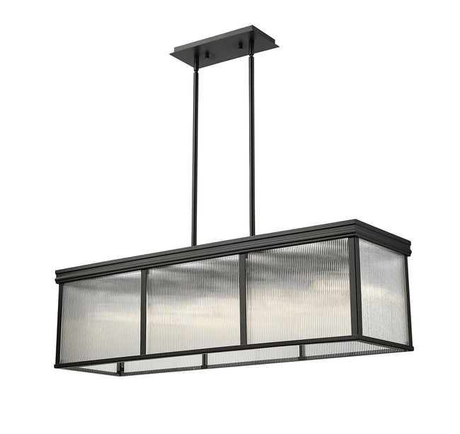 7504-42L-MB - Carnaby 10 Light 12" Pendant - Matte Black