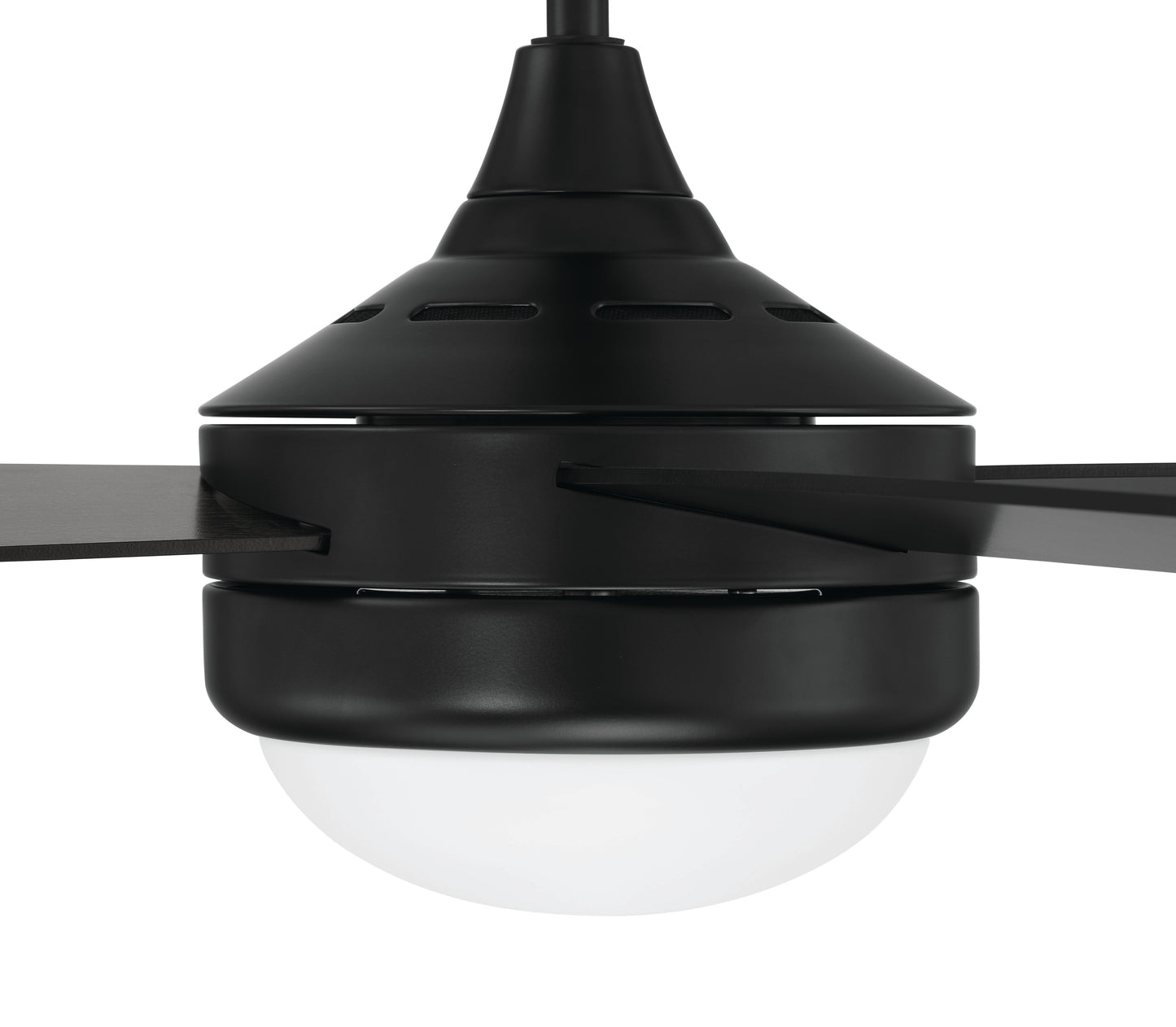 PHZ52FB4 - Phaze II 4- Blade 52" 4 Blade Ceiling Fan with Light Kit - Flat Black