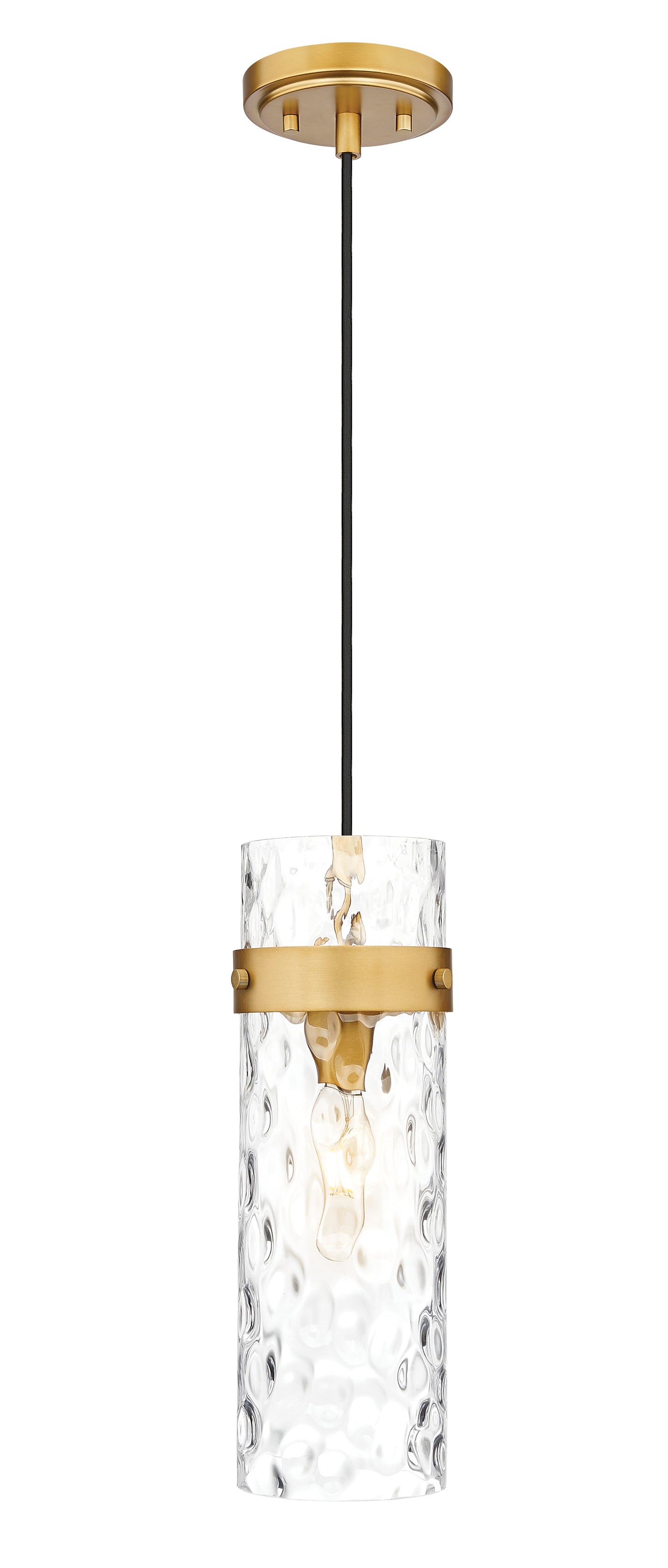 7002P5-RB - Fontaine 1 Light 6" Pendant - Rubbed Brass