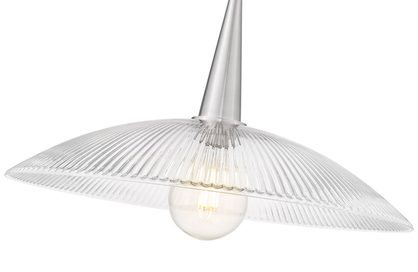 3051P24-BN - Lunelle 1 Light 24" Pendant - Brushed Nickel