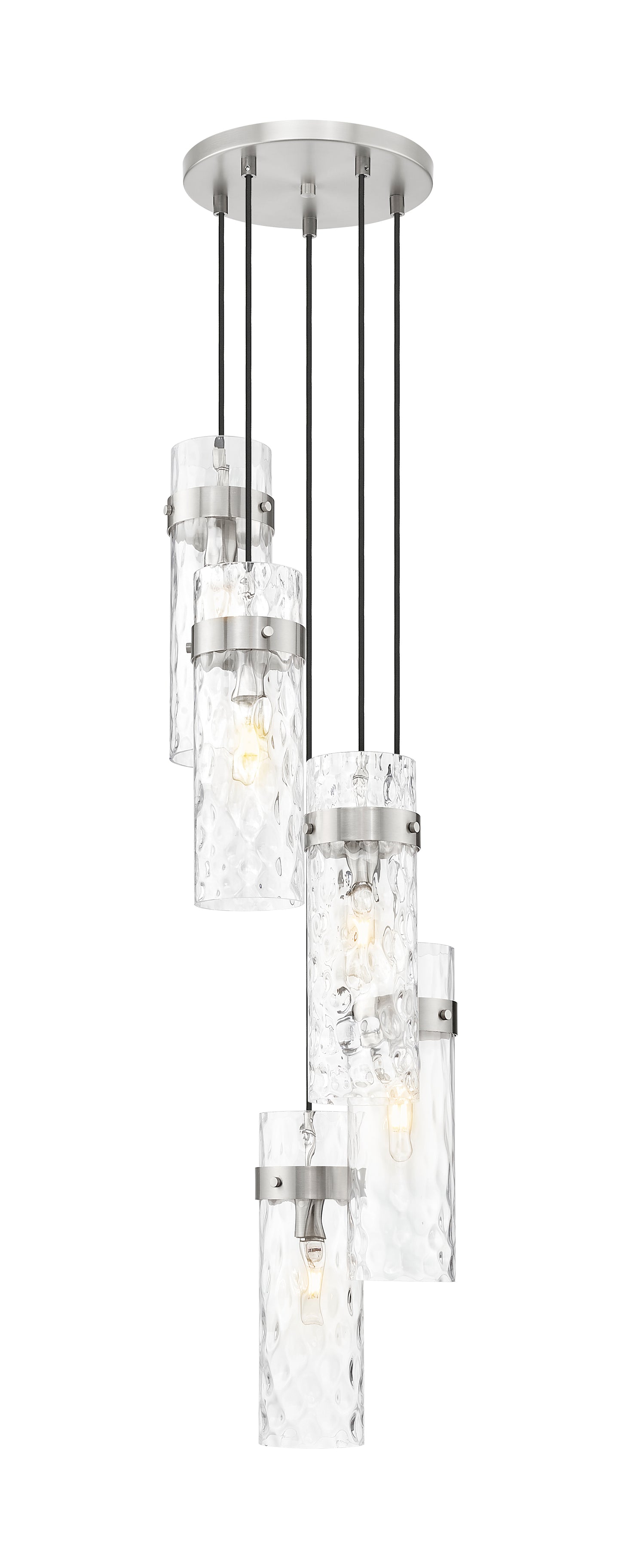 7002P5-5R-BN - Fontaine 5 Light 14" Chandelier - Brushed Nickel