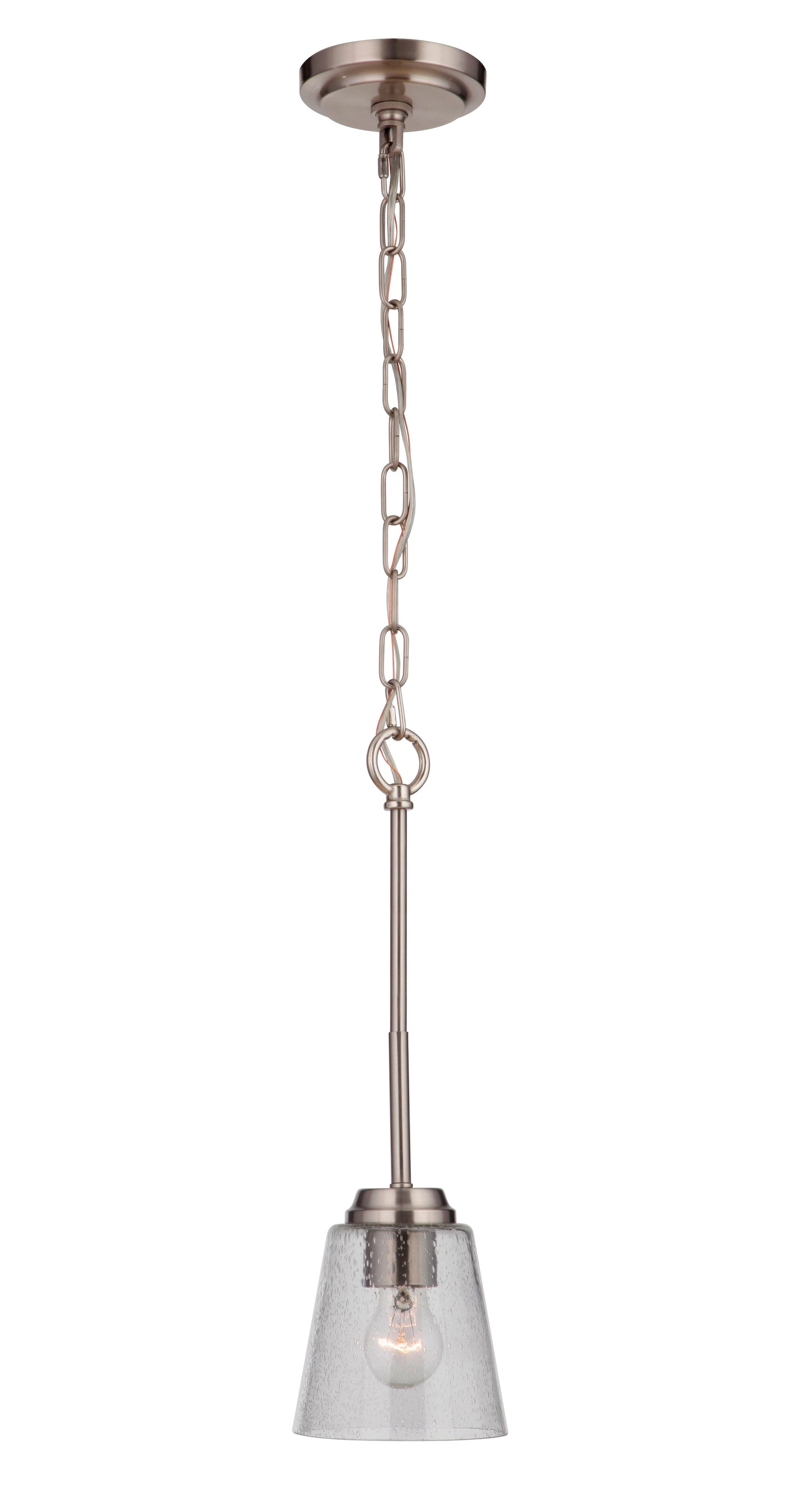 50291-BNK - Tyler 1 Light 5.5" Wide Mini Pendant - Brushed Nickel