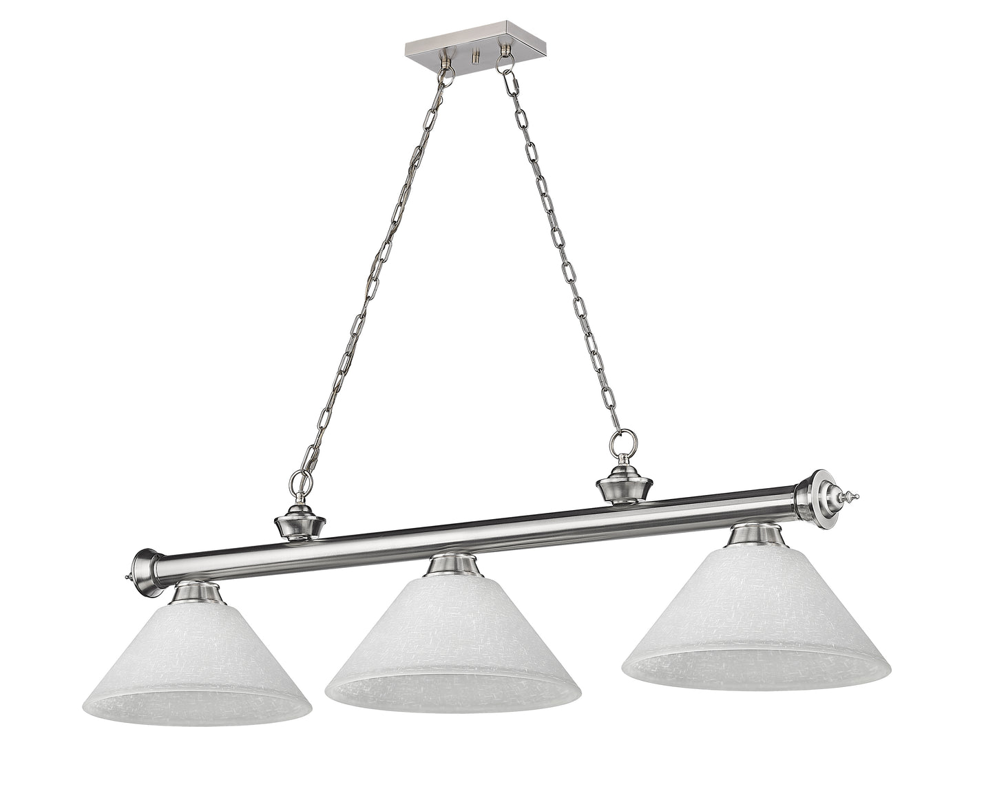 2306-3BN-AWL14 - Cordon 3 Light 57" Billiard - Brushed Nickel