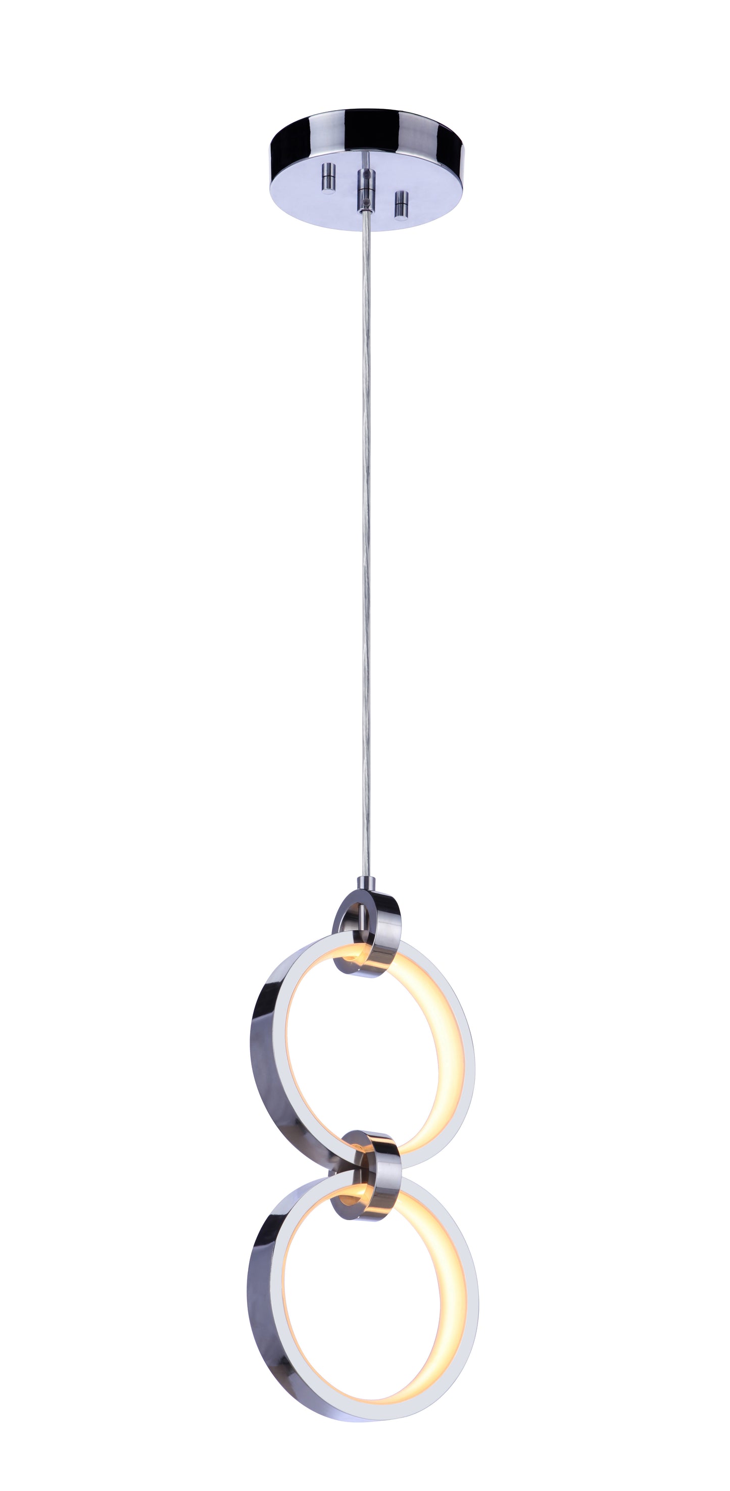59392-CH-LED - Context 2 Light 5.13" Wide Pendant - Chrome