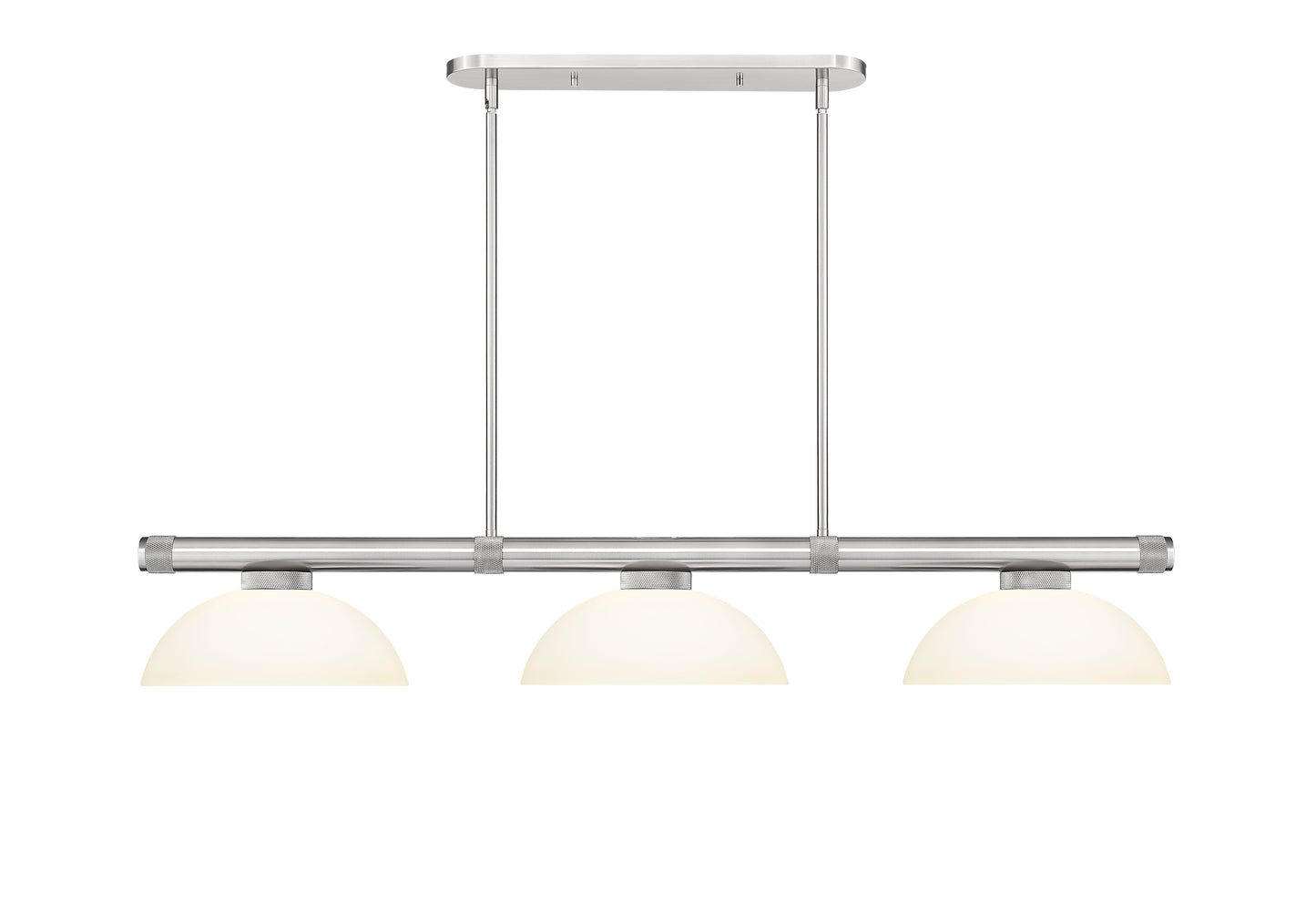 3050-3BN-DMO14 - Vanguard 3 Light 58" Billiard - Brushed Nickel