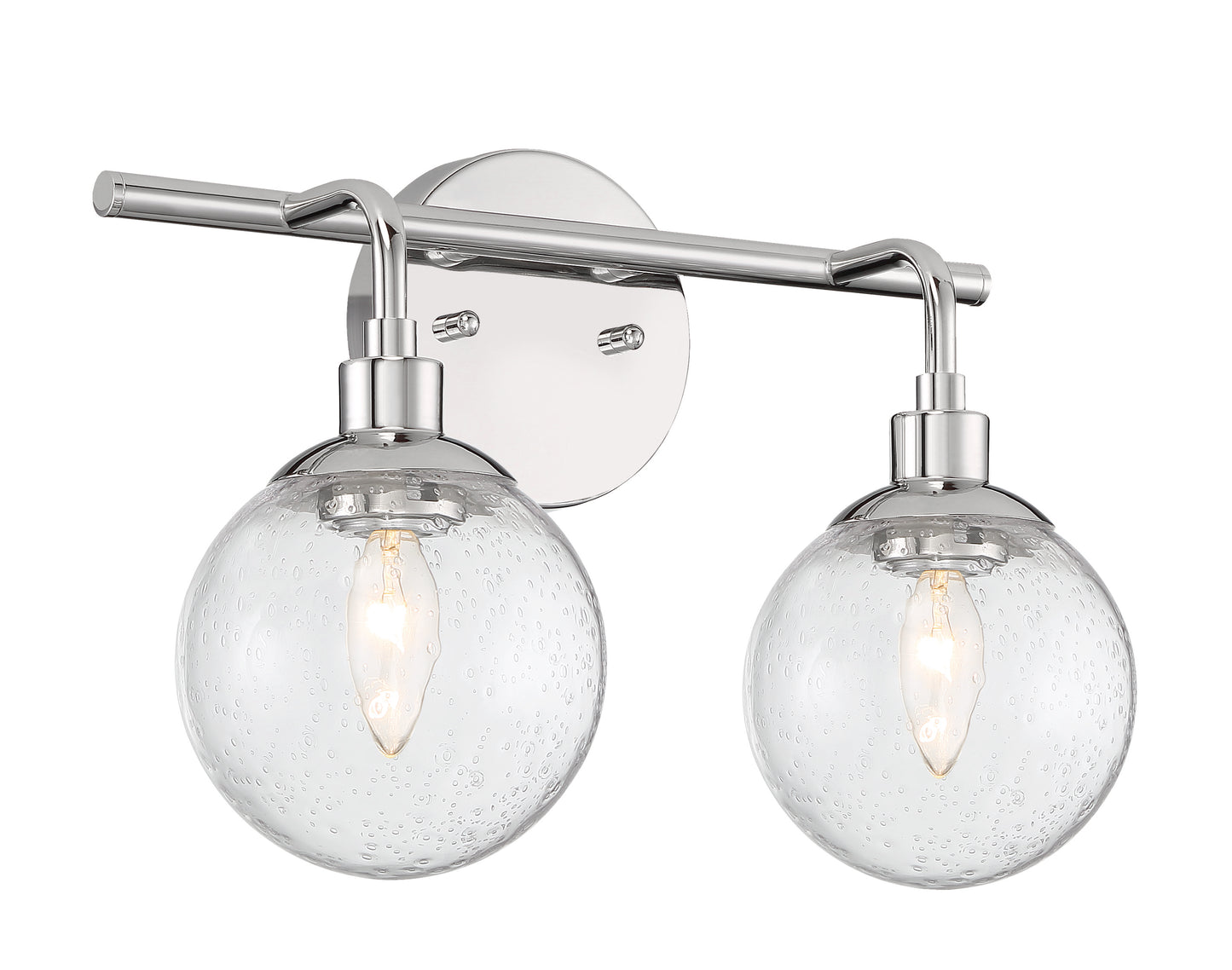 53302-CH - Que 2 Light 14.5" Wide Vanity Light - Chrome