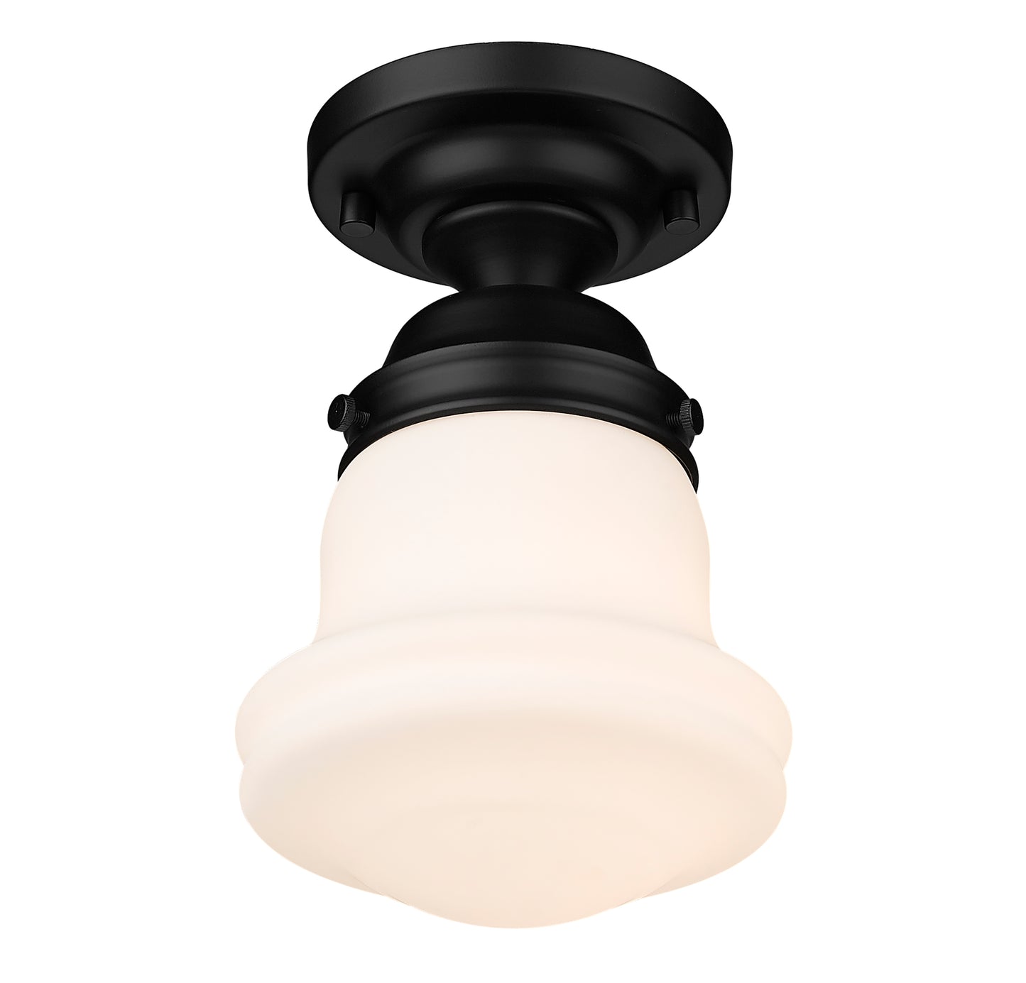 735F1-MB - Vaughn 1 Light Flush 6" Mount - Matte Black