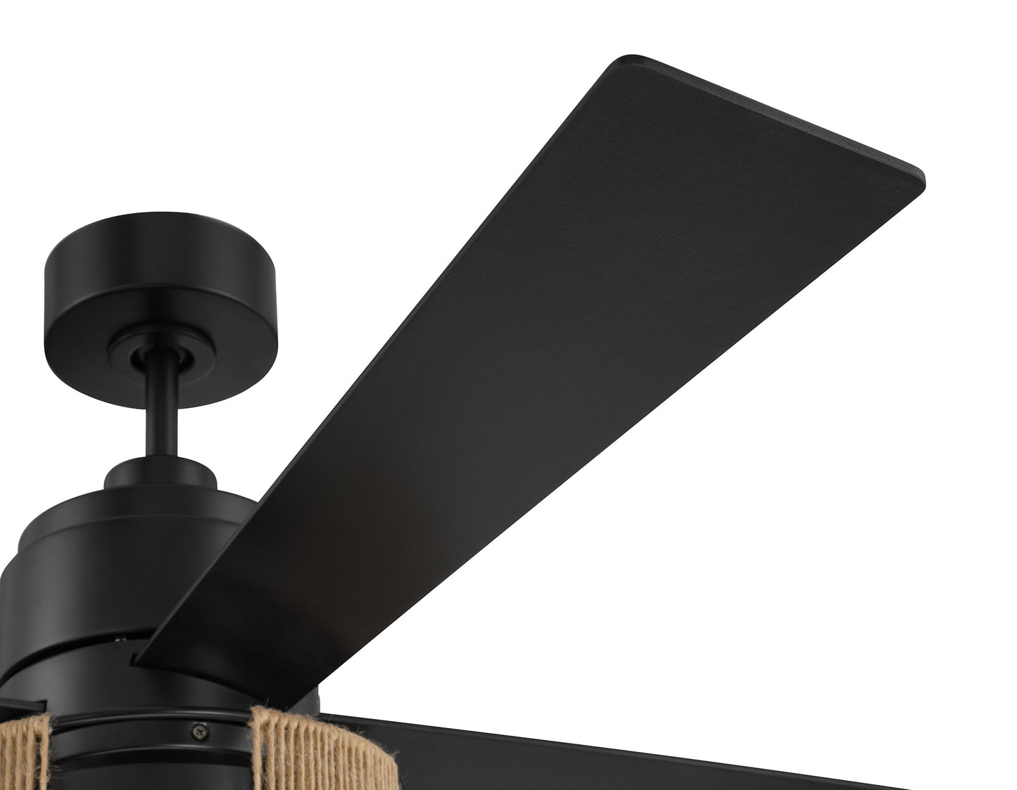 KNS52FB4 - Kensey 52" 4 Blade Ceiling Fan with Light Kit - Flat Black