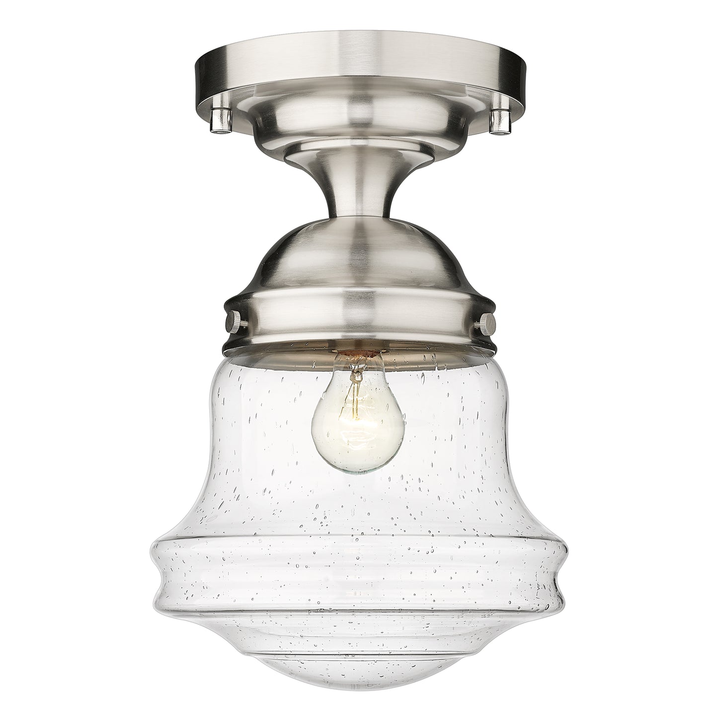 736F10-BN - Vaughn 1 Light Flush 10" Mount - Brushed Nickel