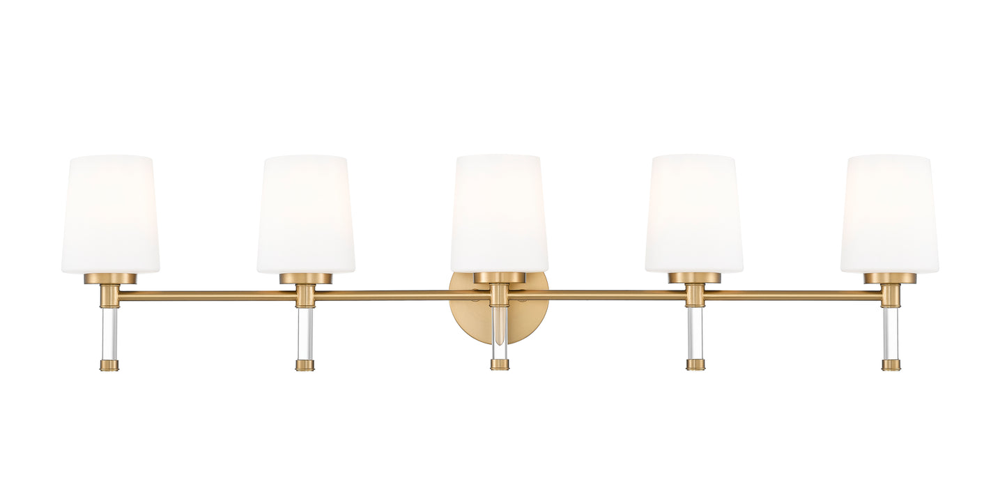 7700-5V-MGLD - Henri 5 Light 42" Vanity - Modern Gold