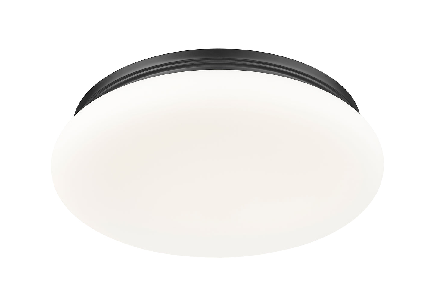 1025F20-MB-LED - Soleil 1 Light Flush 20" Mount - Matte Black