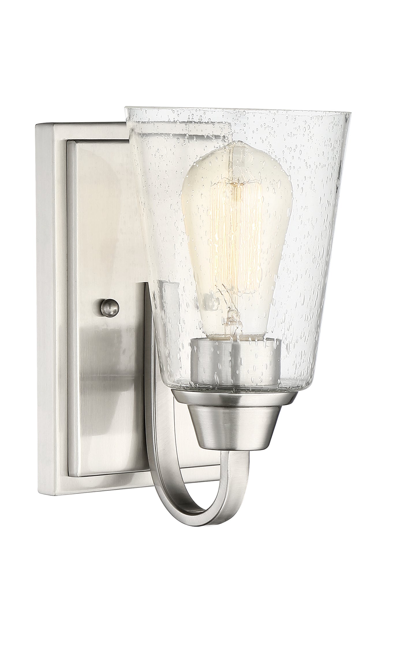 41901-BNK-CS - Grace 1 Light 8.5" High Wall Sconce - Brushed Nickel