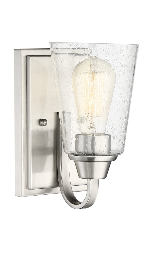 41901-BNK-CS - Grace 1 Light 8.5" High Wall Sconce - Brushed Nickel