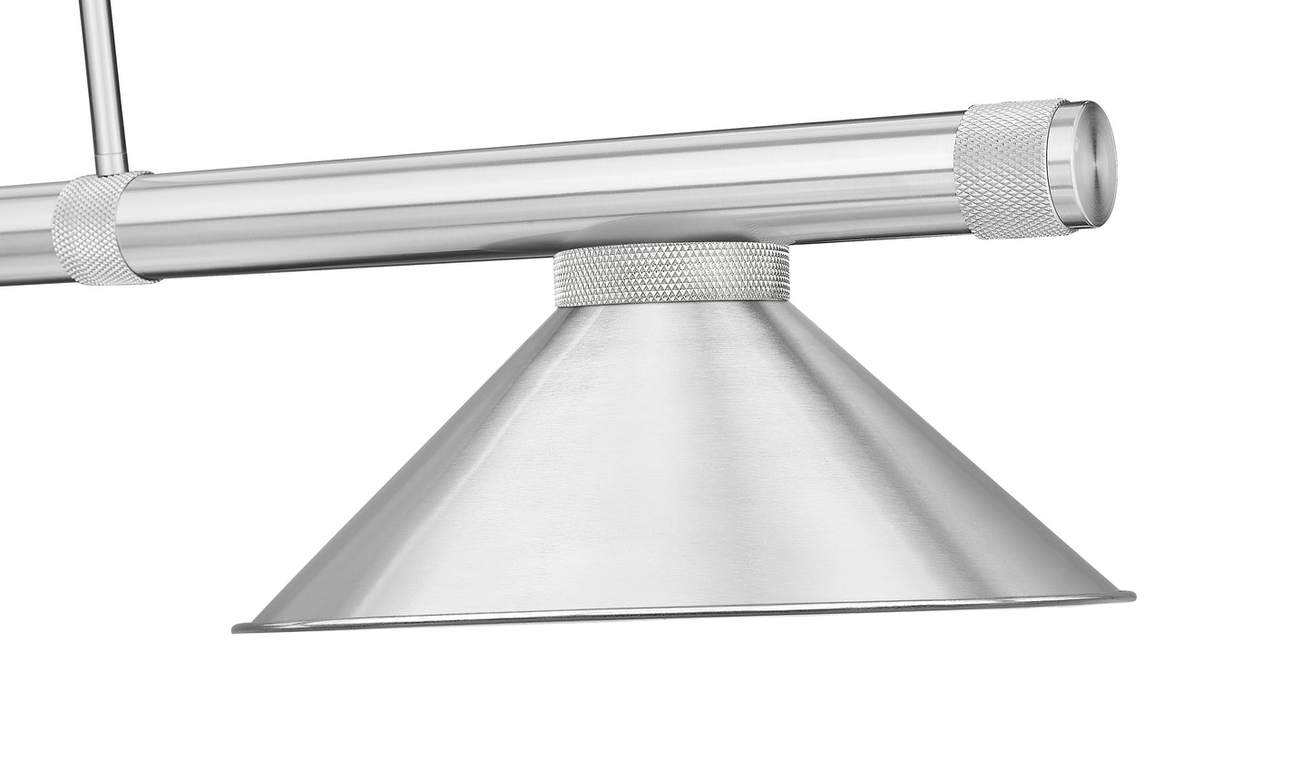 3050-3BN-BN15 - Vanguard 3 Light 58" Billiard - Brushed Nickel