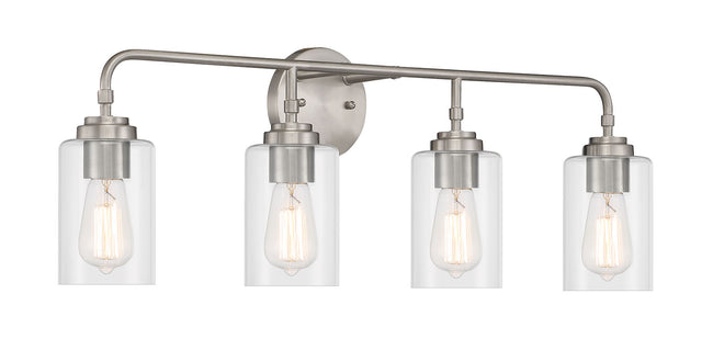 56004-BNK - Stowe 4 Light 31" Wide Vanity Light - Brushed Nickel