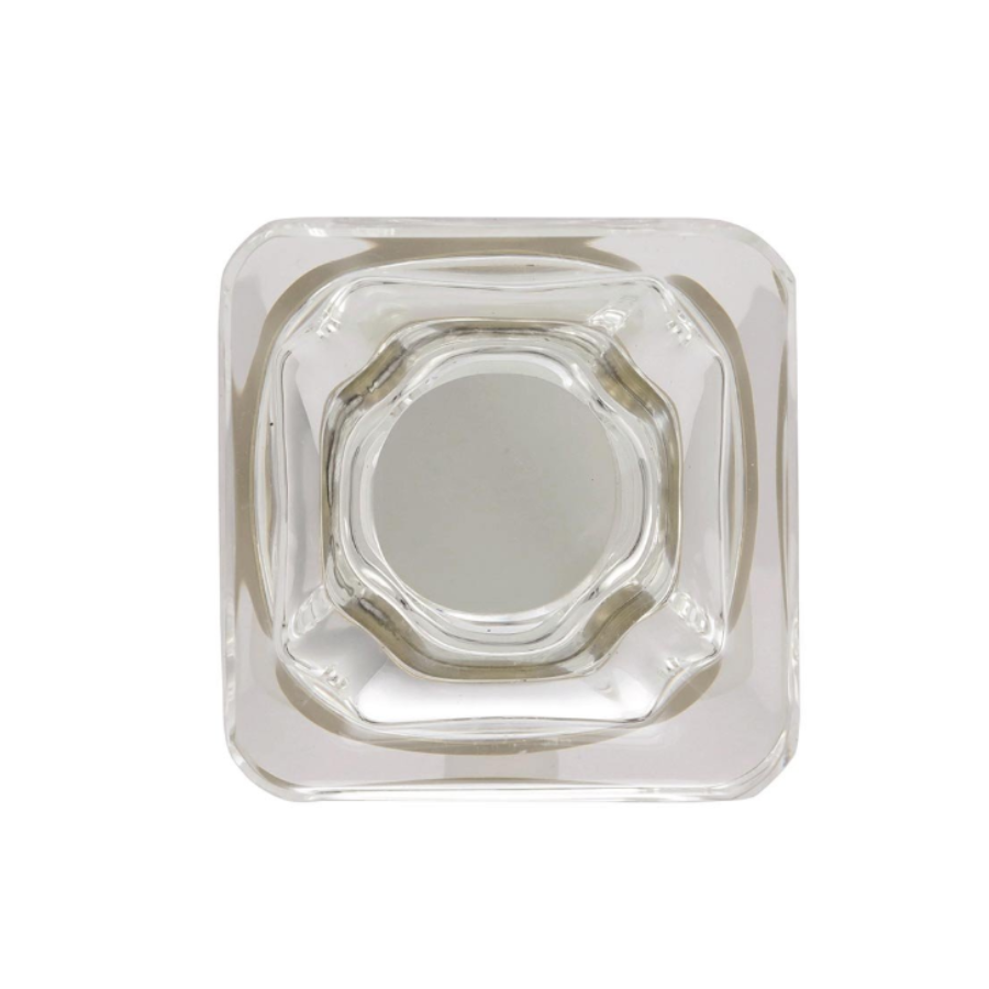 BP36653CBBZ-10PACK - Glacio 1 3/8" Square Cabinet Knob - Modern Clear/Golden Champagne