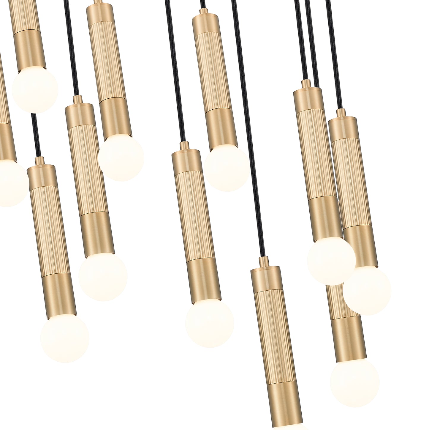 1956P-11R-MGLD - Stari 11 Light 24" Chandelier - Modern Gold