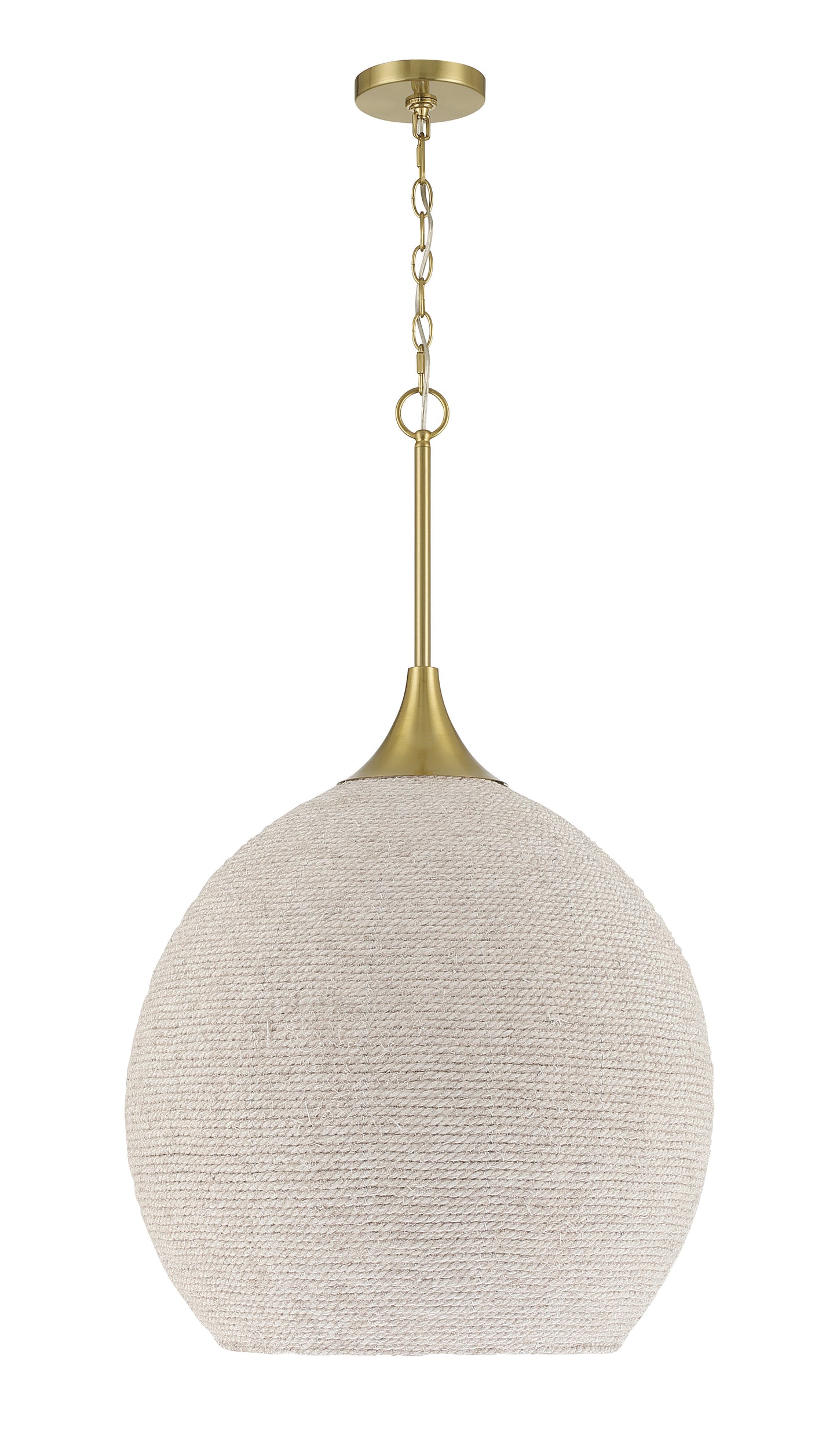 61393W-SB - Keira 3 Light 21" Wide Pendant - Satin Brass