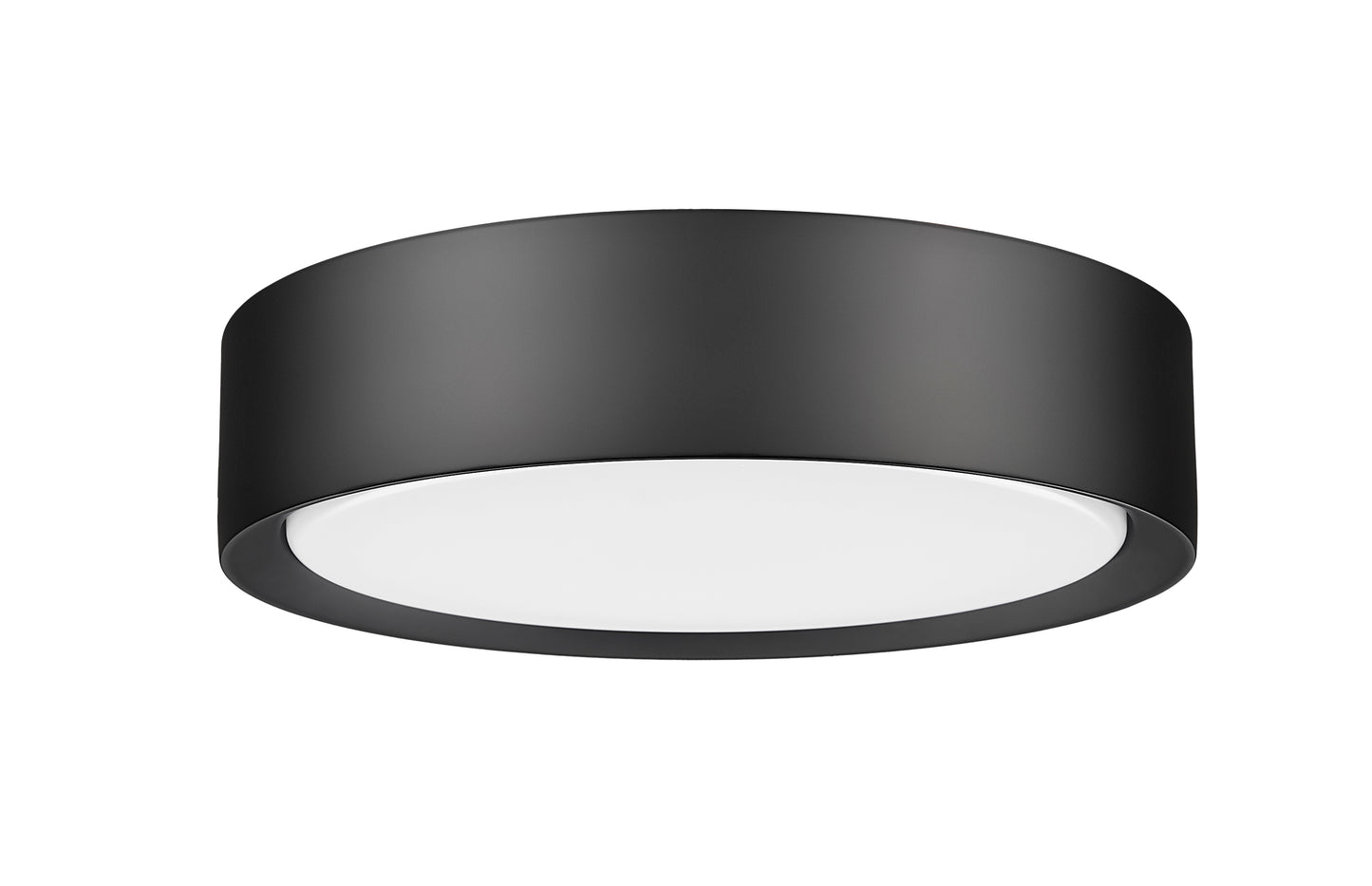 1014F12-MB-LED - Kawan 1 Light Flush 12" Mount - Matte Black