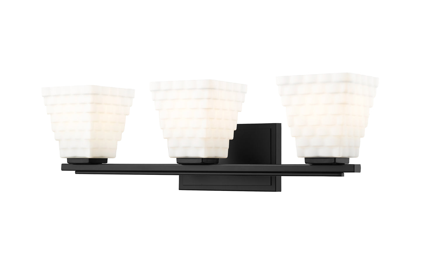 7514-3V-MB - Annalise 3 Light 24" Vanity - Matte Black