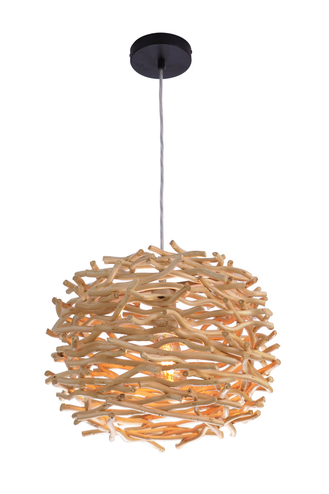 P2001-NT - 1 Light 16" Wide Pendant - Natural