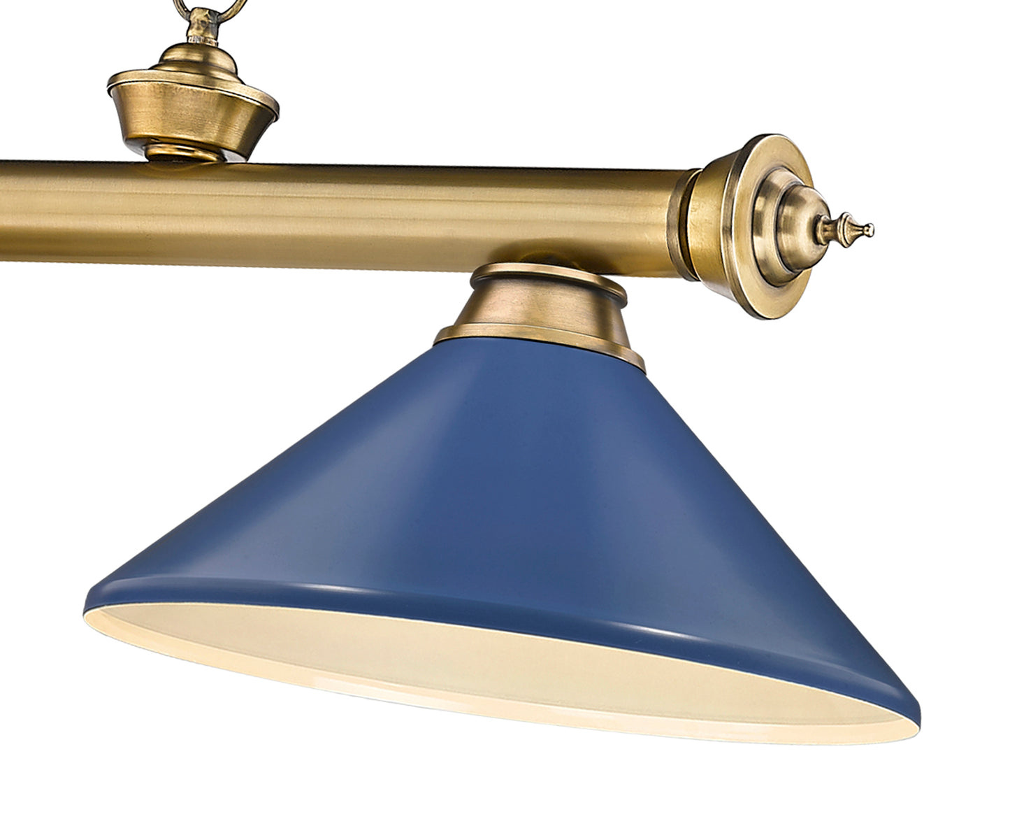 2306-3RB-MNB - Cordon 3 Light 58" Billiard - Rubbed Brass
