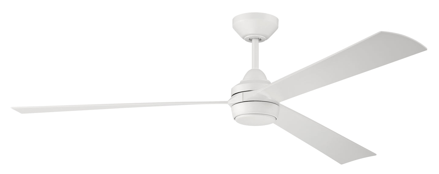 STL60W3-NWF - Sterling 60" 3 Blade Indoor Outdoor Ceiling Fan with Light Kit - White