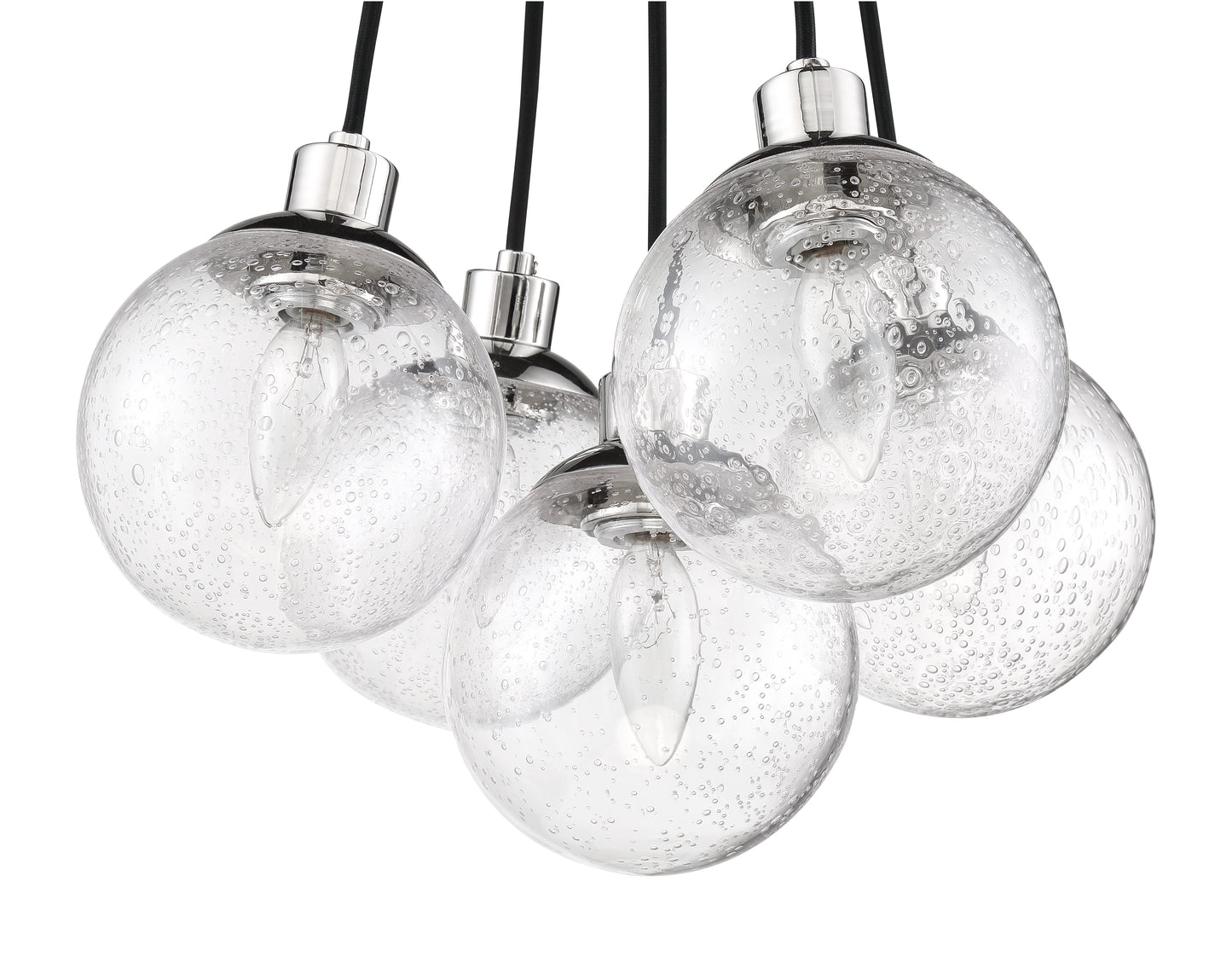 53395-CH - Que 5 Light 14.75" Wide Pendant - Chrome