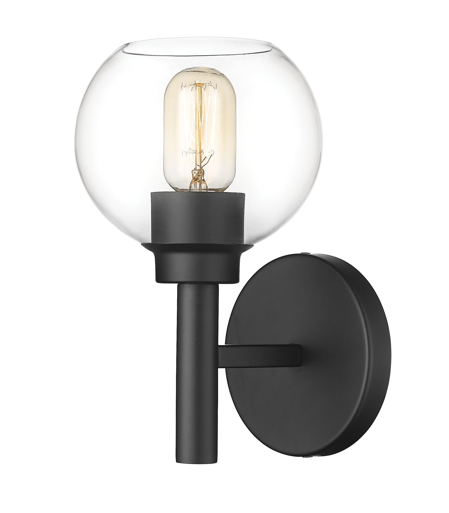 7502-1S-MB - Sutton 1 Light Wall 10" Sconce - Matte Black