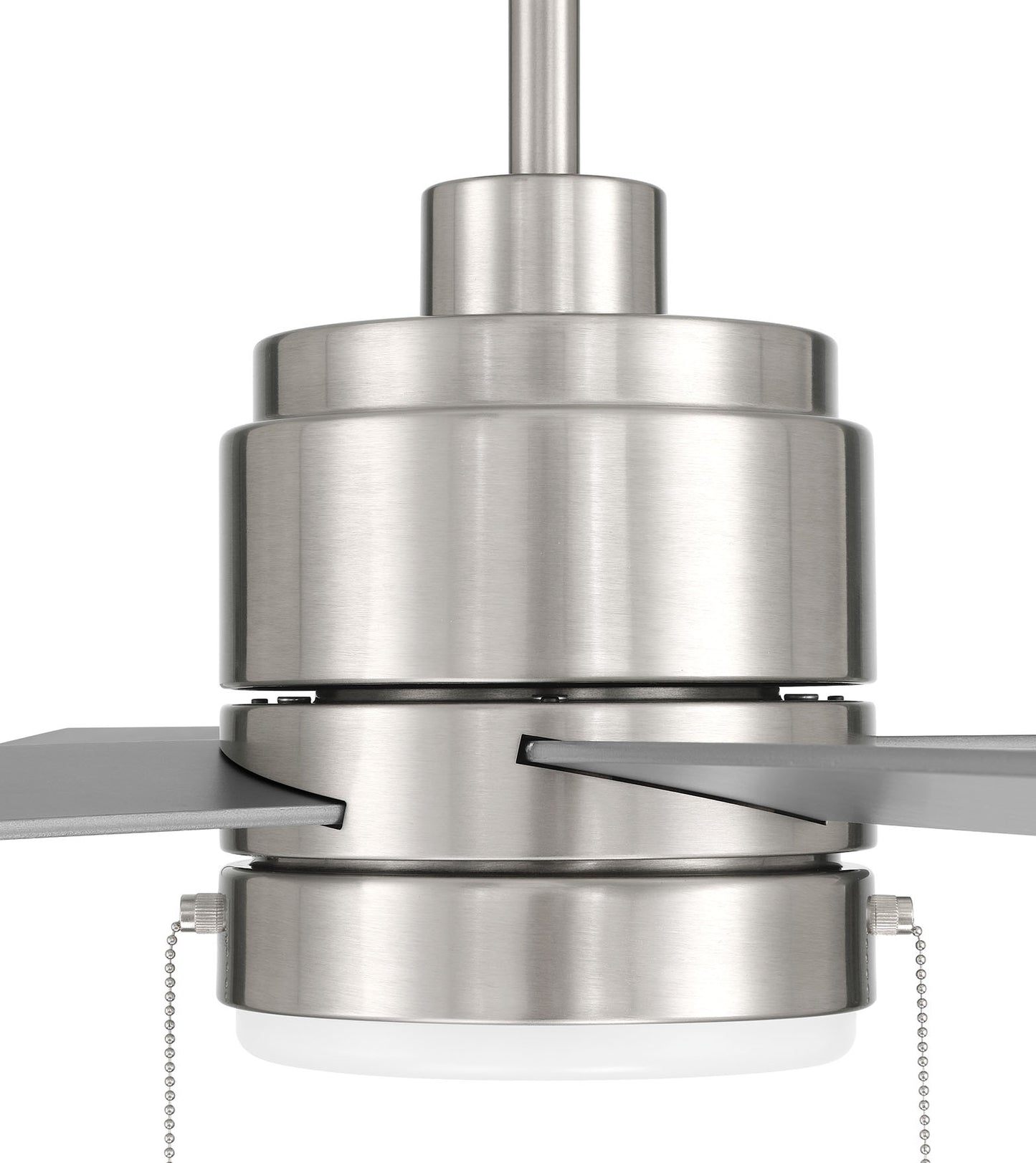 MCY52BNK4-PC - McCoy 52 4 Blade with Pull Chains 52" 4 Blade Ceiling Fan with Light Kit - Brushed Nickel