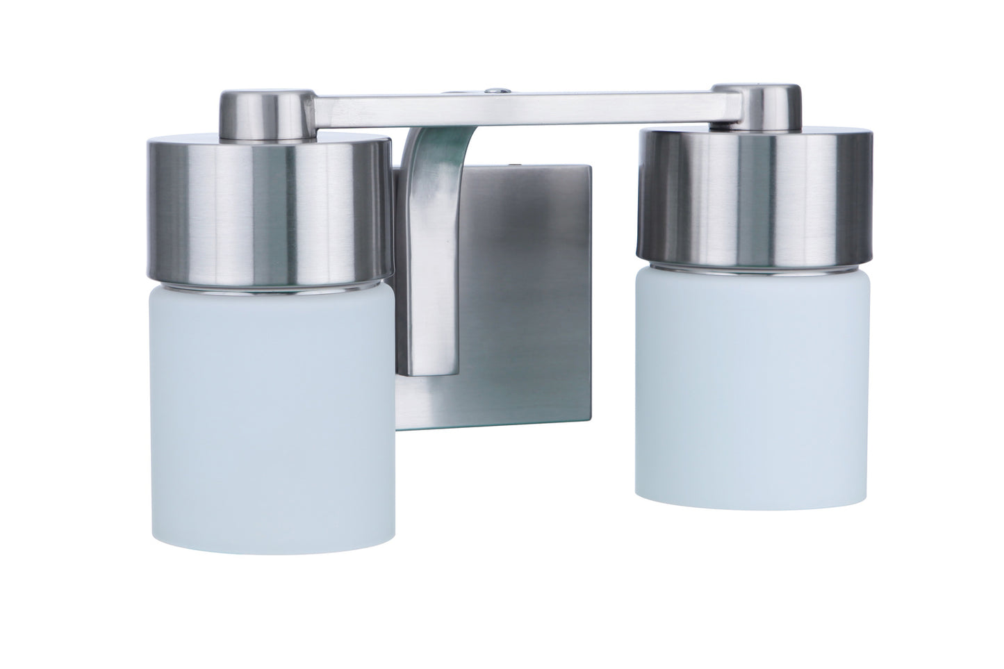 12314BNK2 - District 2 Light 13.5" Wide Vanity Light - Brushed Nickel