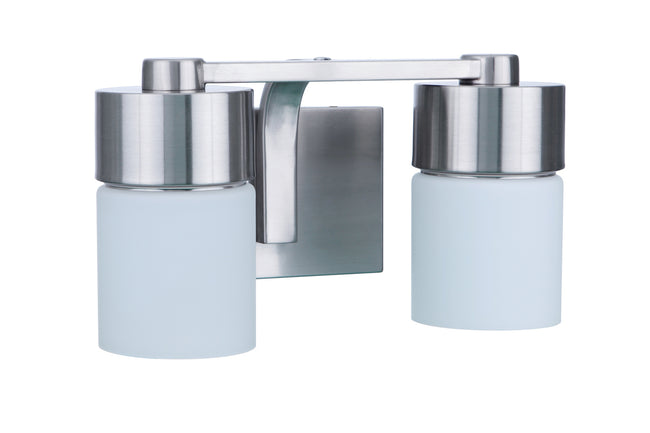 12314BNK2 - District 2 Light 13.5" Wide Vanity Light - Brushed Nickel
