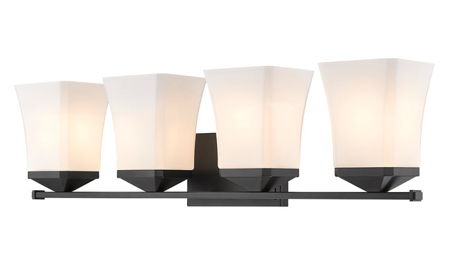 1939-4V-MB - Darcy 4 Light 28" Vanity - Matte Black