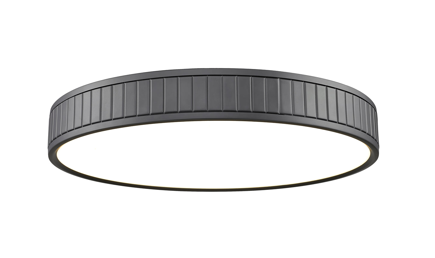 1005F20-MB-LED - Madison 1 Light Flush 20" Mount - Matte Black