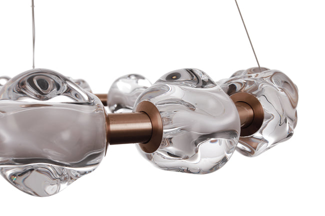 59415-SB-LED - Jackie 15 Light 30" Wide Chandelier - Satin Brass