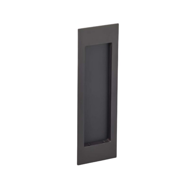 7035/N.10B - Large Modern Rectangle Passage Pocket Door - Mortise Hardware - Black Oil Rubbed Lacquered