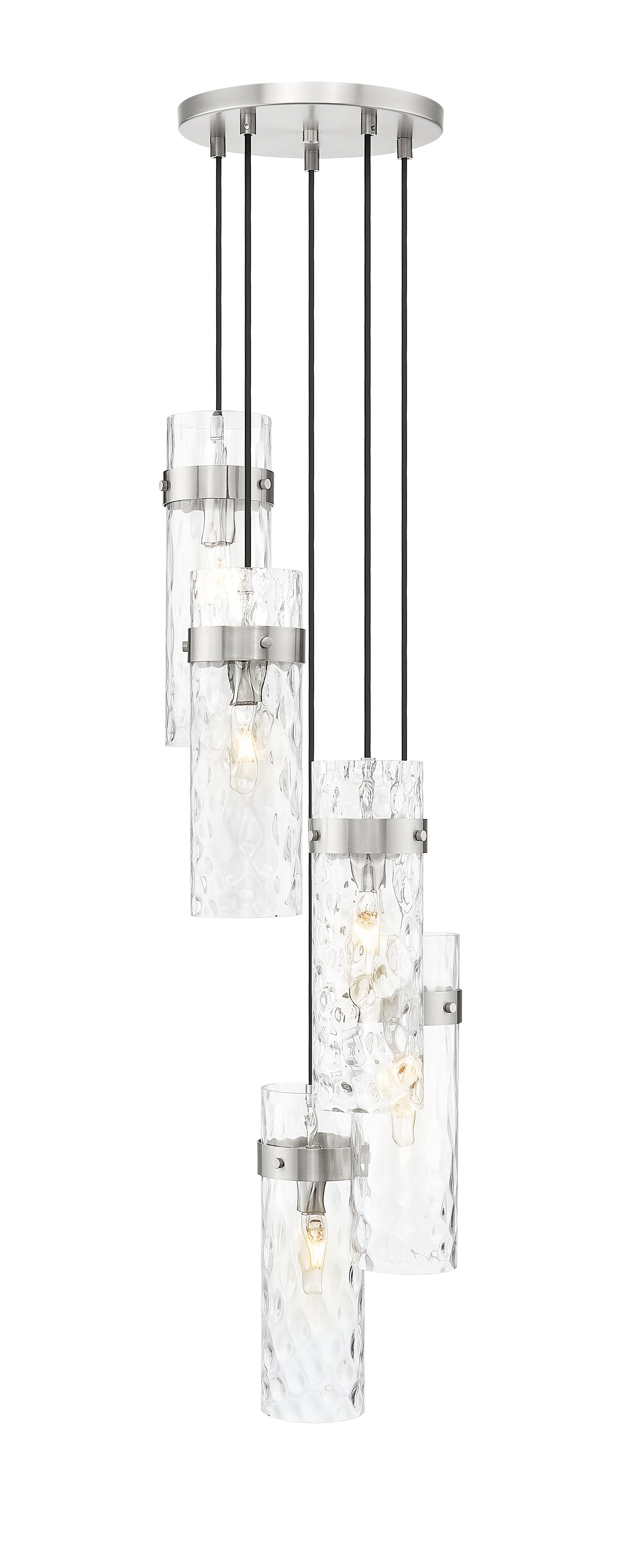 7002P5-5R-BN - Fontaine 5 Light 14" Chandelier - Brushed Nickel