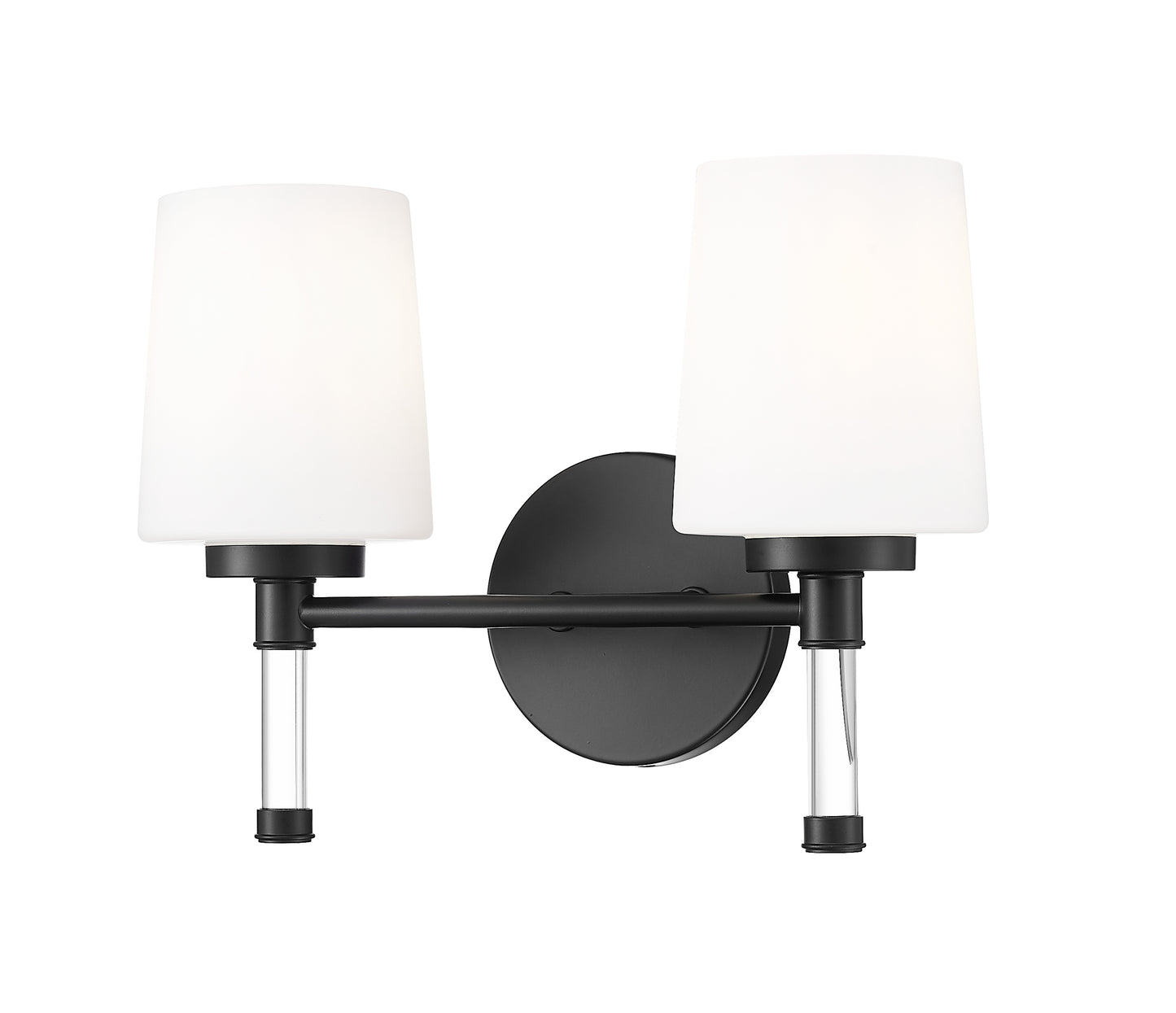 7700-2V-MB - Henri 2 Light 14" Vanity - Matte Black