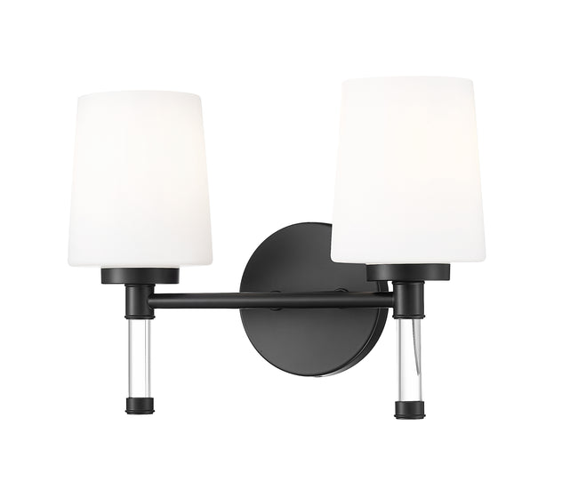 7700-2V-MB - Henri 2 Light 14" Vanity - Matte Black