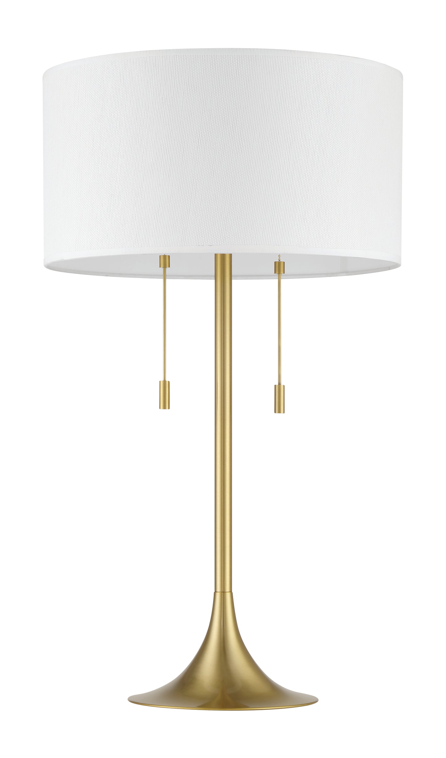 87003SB-T - Neely 2 Light 30" High Table Lamp - Satin Brass